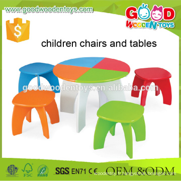 Ensemble de table d&#39;apprentissage multifonctionnel en bois multicolore